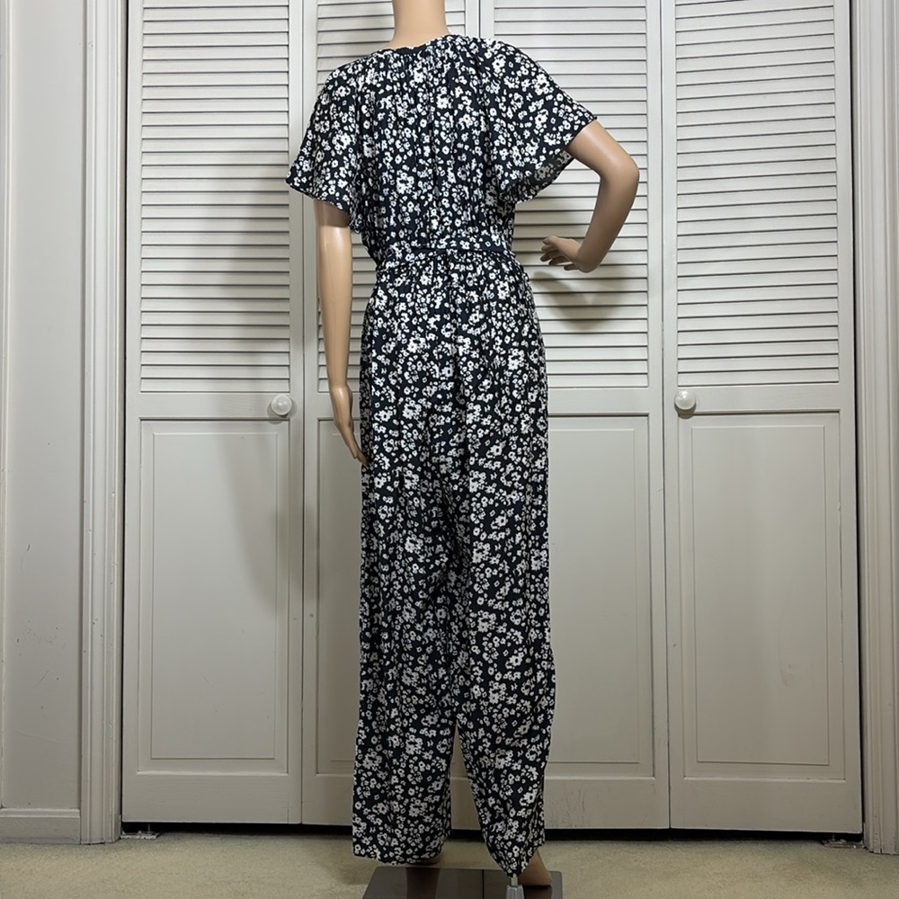 Hatch Maternity Regina Jumpsuit Floral Black & White Size 2 (Medium/Large) - Picture 12 of 16